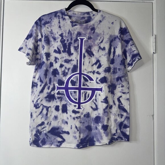 Ghost Grucifix Purple Crystal Wash T-Shirt Band Tee Tour Merch - Picture 1 of 6
